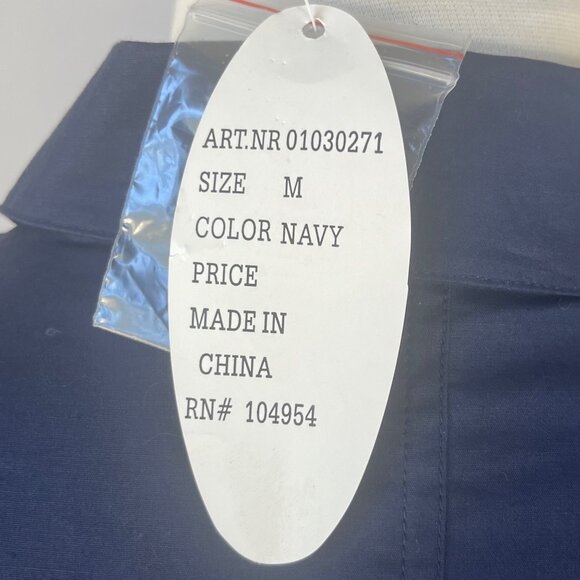 Antilia Blouse Shirt Womens Medium Blue New Embroidery Floral - Picture 8 of 9